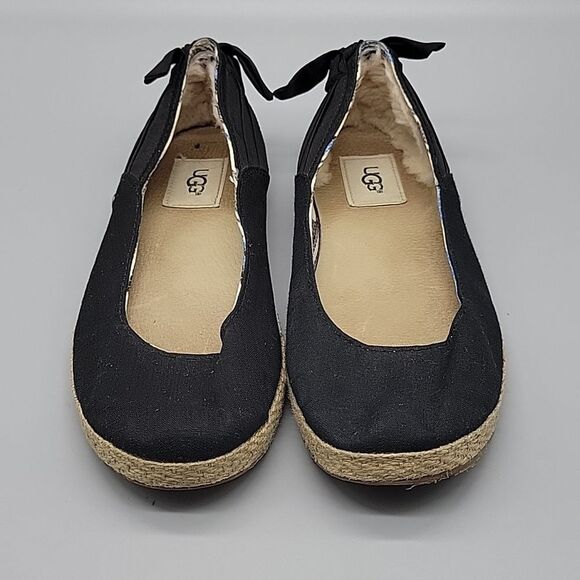 UGG Perrie canvas skimmer flats slip on shoes - Picture 3 of 8